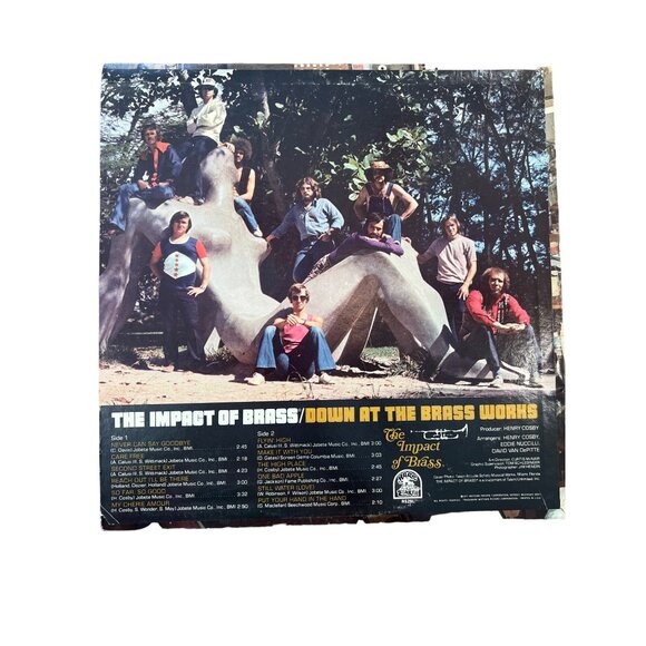 The Impact Of Brass Down At The Brass Works Vinyl Album Rare Earth 70s HS-1893-2 - Picture 2 of 6